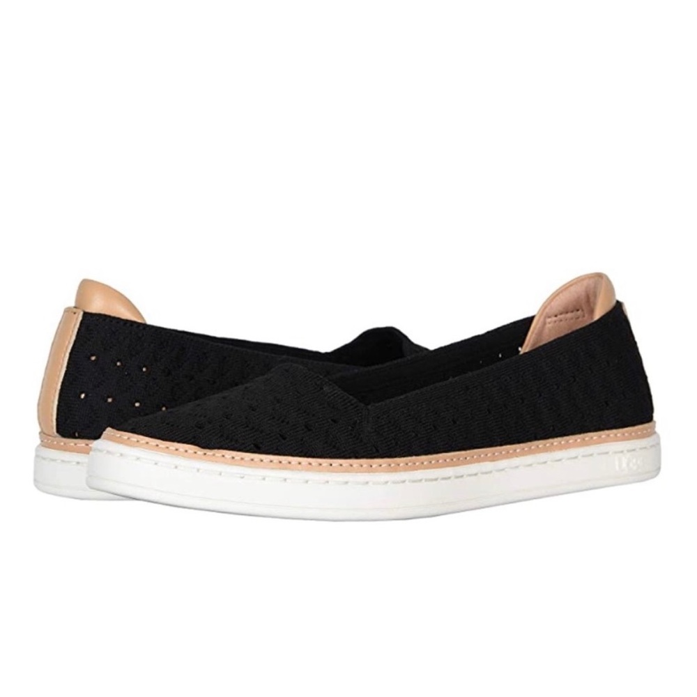 UGG Tammy Slip On Flat Black Loafer Sneaker Size 9.5